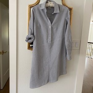 Finley Seersucker Stripe Shirtdress